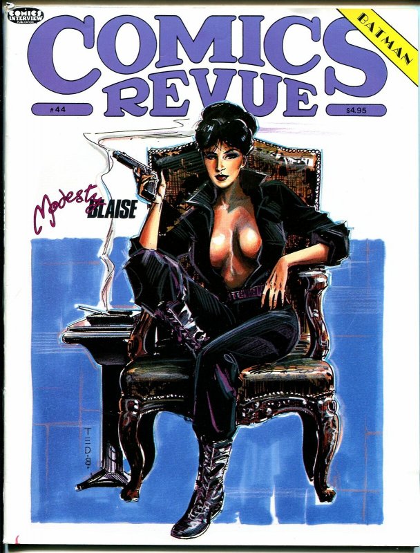 Comics Revue #44 1990-Calvin & Hobbes-Steve Canyon-Phantom-Modesty Blaise-VF