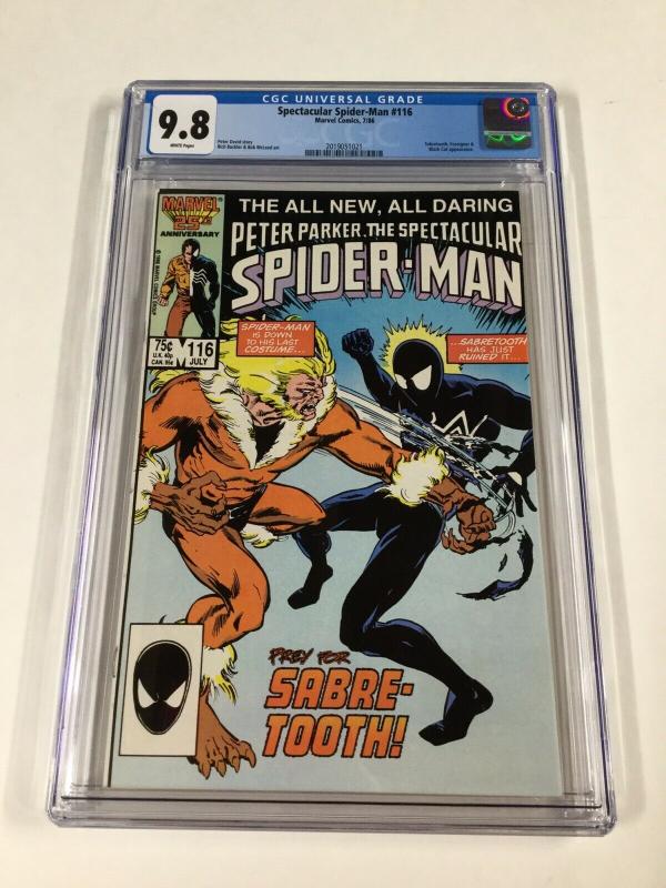 Spectacular Spider-man 116 Cgc 9.8 White Pages Marvel