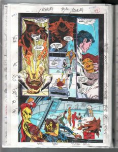 New Titans #101 1993-DC-hand colored guide by Adrienne Roy-23 pages-FN