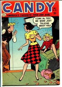 Candy #49 1954-Quality-Spicy Good Girl Art-Girl Fight cover-VG