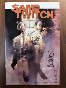 Sam and Twitch #1 VF- Brian Michael Bendis Signed No/COA (Image 1999)