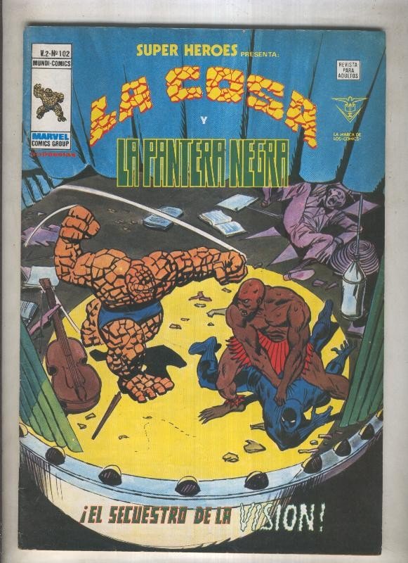 Super Heroes volumen 2 numero 102; La Cosa y La Pantera Negra (numerado 1 en ...