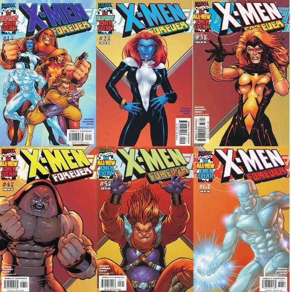 X MEN FOREVER (2001) 1-6  COMPLETE 1ST SERIES!