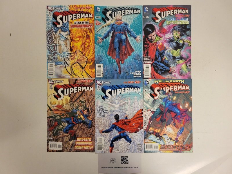 6 Superman DC Comic Books #2 3 5 14 31 36 New 52 76 TJ19