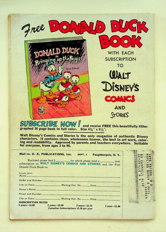 Walt Disney's Comics and Stories Vol. 12 #7 (#139) (Apr 1952, Dell) - Good-