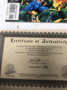 Marvel Universe (1998) 1 Variant • Marvel Comics • Signed Steve Epting • Stern