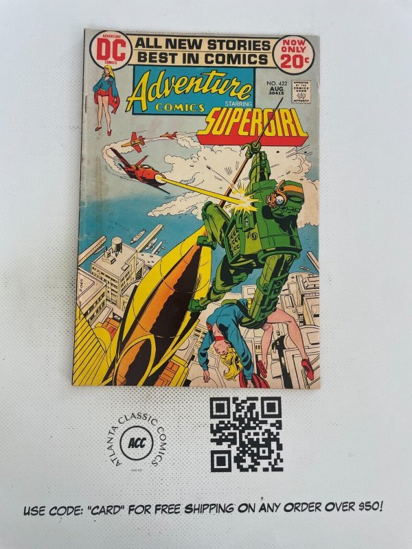 Adventure Comics # 422 FN DC Comic Book Supergirl Superman Batman Flash 6 SM13