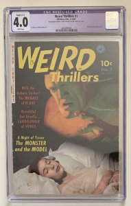 (1951) WEIRD THRILLERS #1 CGC Restored 4.0 WP!Golden Age Classic!