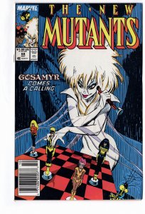 The New Mutants #68 Newsstand Edition (1988)