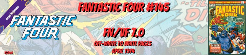 Fantastic Four 145 FN/VF 7.0 Marvel 1974