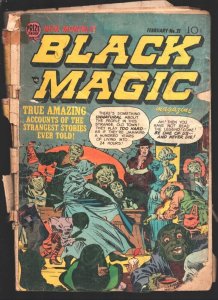 Black Magic #21 1953-Violent & unnerving Simon & Kirby cover & story-Prize 19...