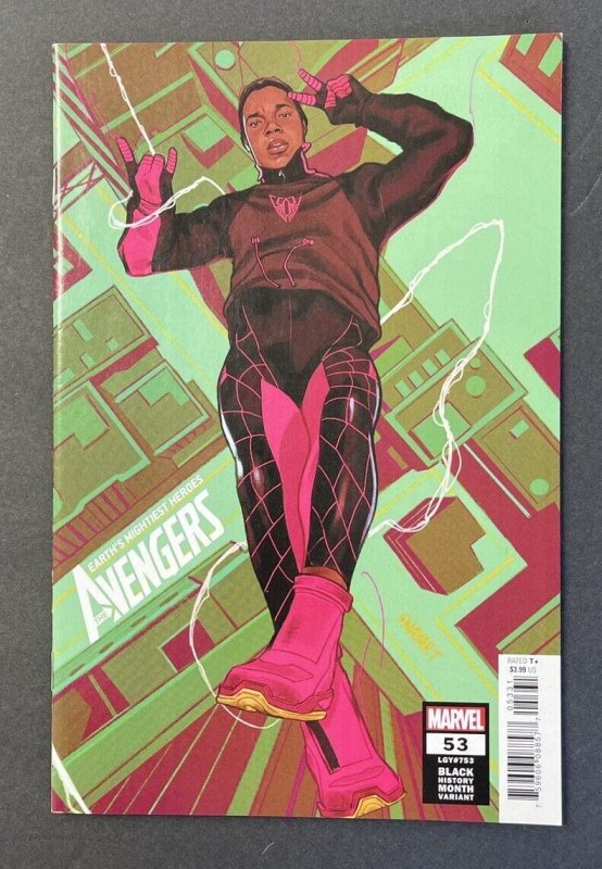 Avengers #53 (Marvel, 2022) Sway Black History Month Miles Morales Variant NM+