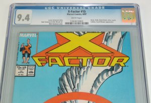 X-Factor #15 CGC 9.4 1st appearance of horsemen of apocalypse - x-men villains