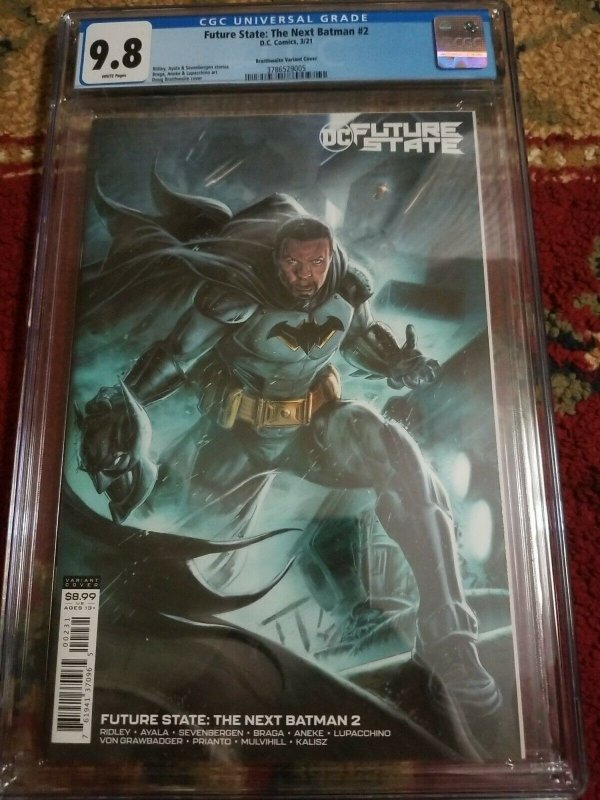 Future State Next Batman #2 CGC 9.8 Braithwaite Variant Cover NM/M 