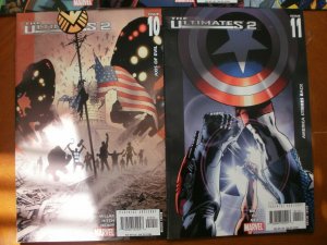 5 Marvel Comic:THE ULTIMATES 2 #7 #8 #9 #10 #11 (2005) Captain America Iron Man