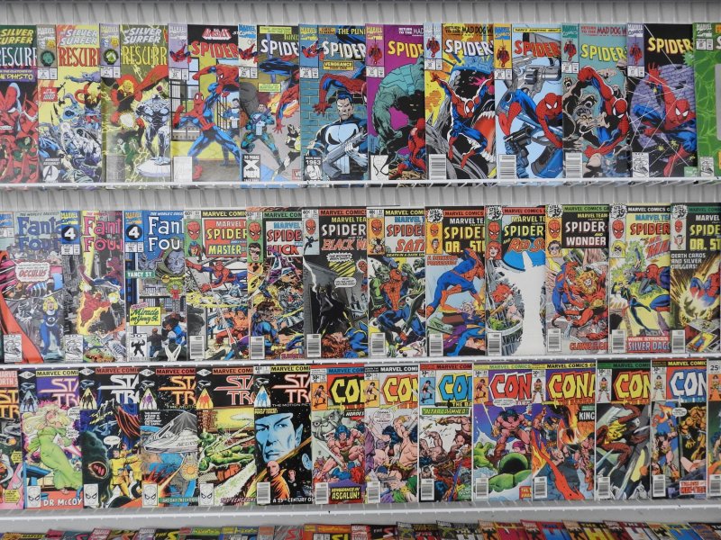 Huge Lot 190+ Comics W/ Spider-Man, Marvel Team-Up, Thor, +More! Avg FN+ Cond!