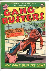 GANG BUSTERS #37 1953-DC-PRE-CODECRIME-SMASH RADIO HIT-PRISON BREAK-vg