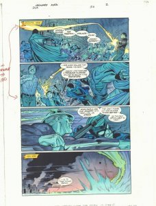 JSA #50 p.2 Color Guide Art - Flash Jay Garrick Action in India by John Kalisz