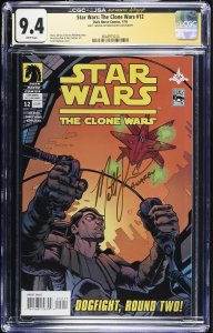 Star Wars: The Clone Wars #12 (1/10) signed by Matt Lanter Graded CGC 9.4