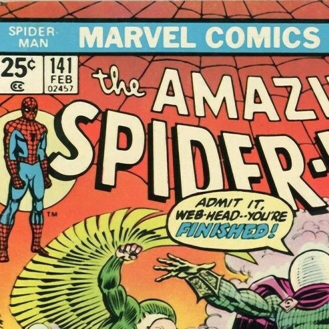 AMAZING SPIDER-MAN #141 Marvel Comics Value Stamp 1975 Mysterio Dan Berkhart