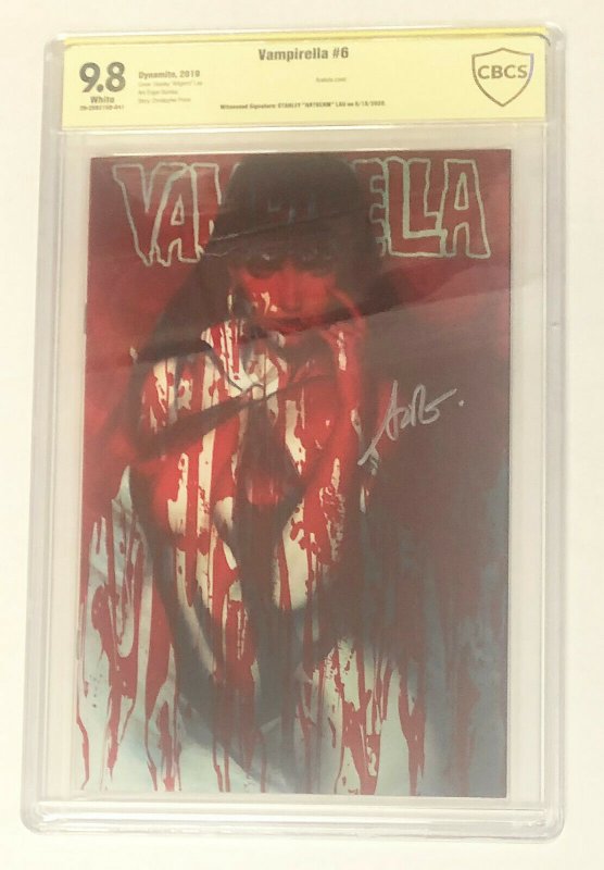 Vampirella #6 Signed by Artgerm CBCS 9.8