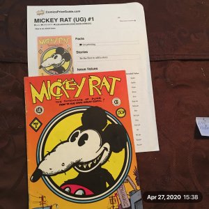 Mickey Rat the potentate of puke