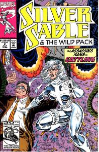 Lot Of 3 Silver Sable Wild Pack Marvel Comic Book #1 2 4 J199
