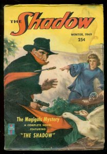 SHADOW PULP WINTER 1949- MAGIGALS MYSTERY SKULL COVER FN