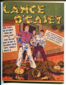 Mighty Midget #12 1943-Lance O'Casey-1st starring book-Fawcett-Whiz-VF