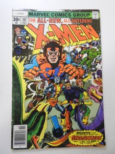 The X-Men #107 (1977) VG Condition centerfold detached bottom staple
