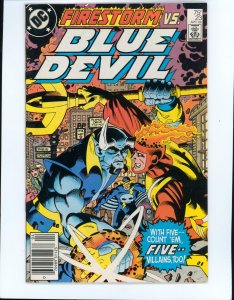 Blue Devil #23 (1986) Newsstand, Scarce Mark Jewelers Variant