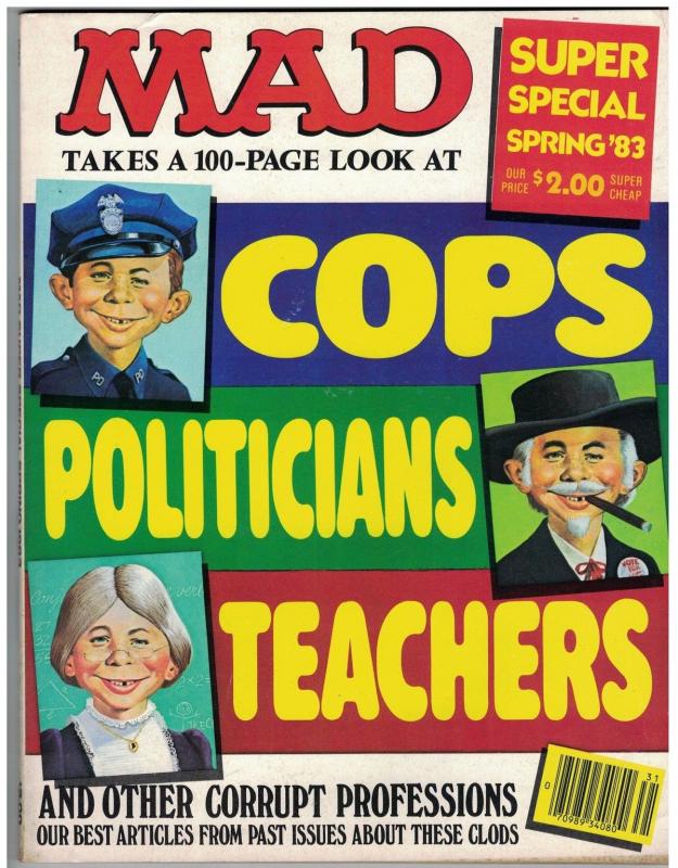 MAD SPECIAL (1983) 42 F 100PG COPS POLITICIANS