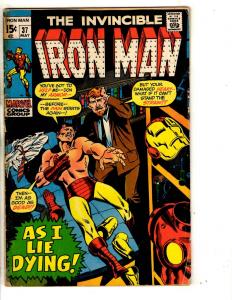 Invincible Iron Man # 37 VG Marvel Comic Book Avengers Hulk Thor Ant-Man RH1