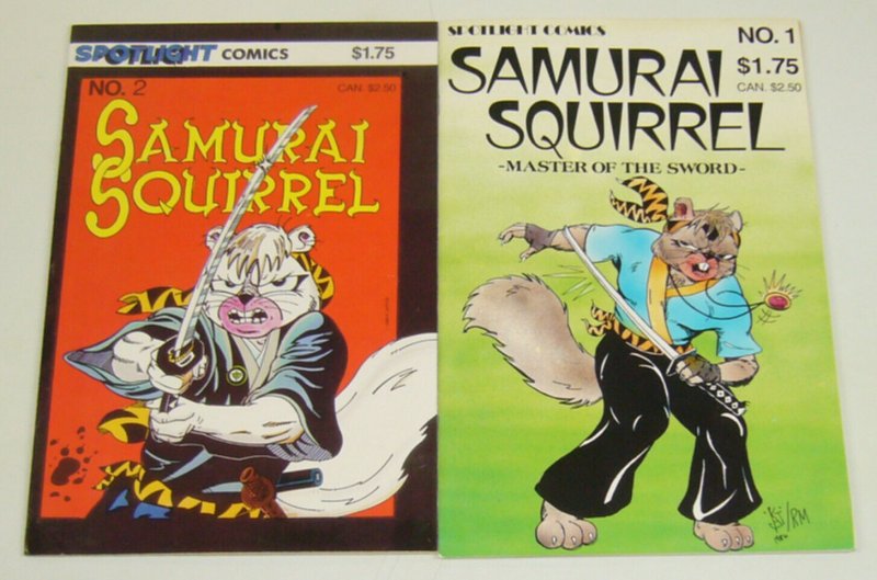 Samurai Squirrel #1-2 VF/NM complete series  for fans stan sakai's usagi yojimbo