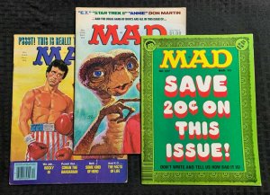 1982 1983 MAD Magazine #235 236 237 G/VG 3.0 Rocky III  / E.T. LOT of 3