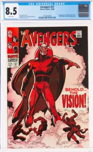 The Avengers #57 (1968) CGC Graded 8.5