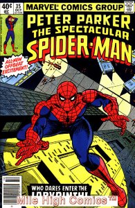 PETER PARKER (1976 Series)  (SPECTACULAR SPIDER-MAN) #35 NEWSSTAND Fair