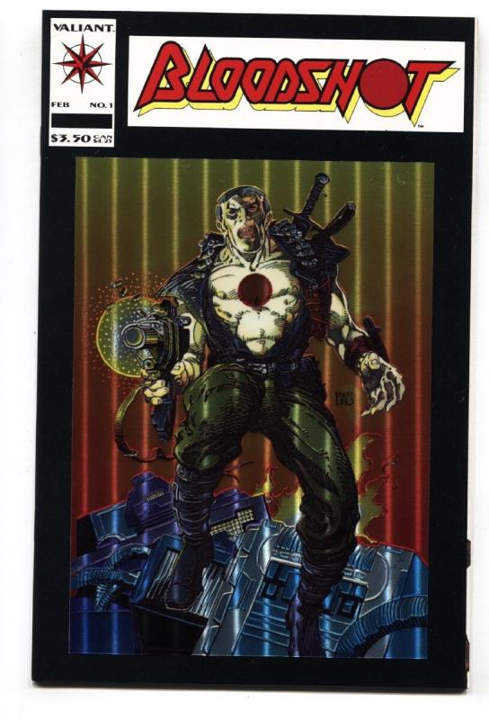 Bloodshot #1 1993 First issue Valiant Comics- Chromium cover- poster NM-