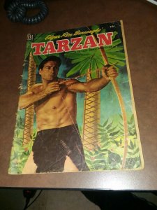 TARZAN #47, 1953 DELL COMICS LEX BARKER PHOTO COVER GOLDEN AGE JUNGLE CLASSIC