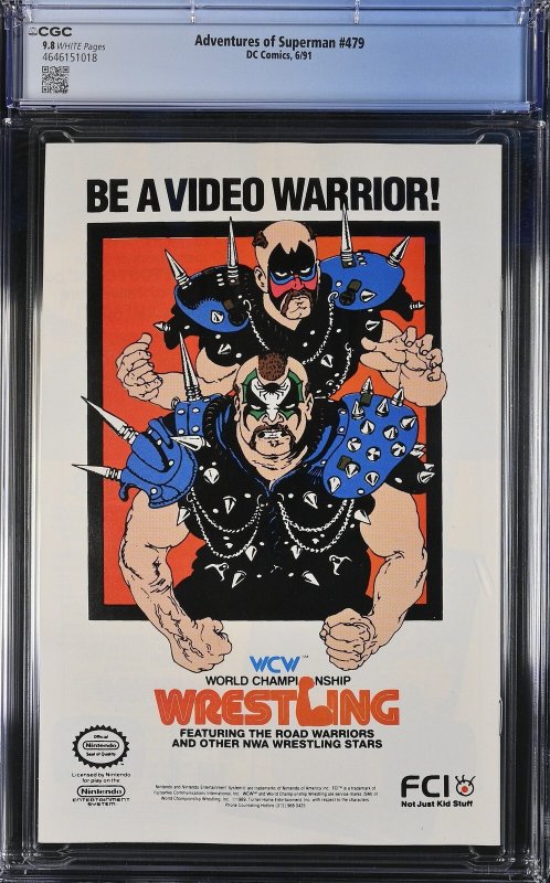 Adventures of Superman #479 (6/91) Graded CGC 9.8