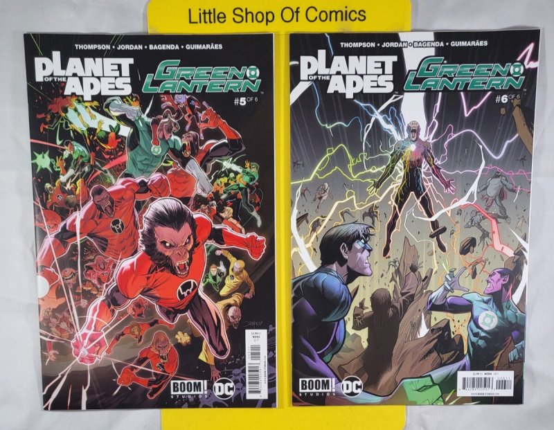 Planet of the Apes Green Lantern #1 2 3 4 5 6 Complete 1-6 Set 2017 Boom! Studio