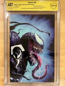 Venom #28 Giangiordano Virgin Cover CBCS Signed & Sketched by Giangiordano
