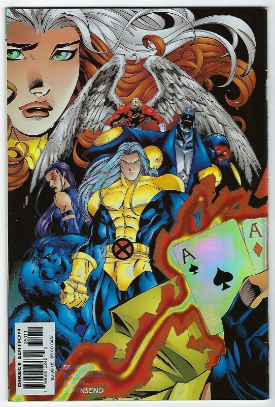 Uncanny X-Men # 350 NM 1997 Marvel Enhanced Foil Variant Wraparound Cover