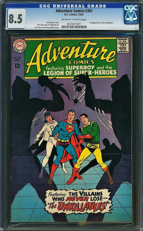 Adventure Comics #361 (DC, 1967) 1st app. Of the Dominators