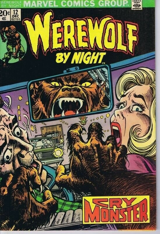 Werewolf by Night #12 ORIGINAL Vintage 1973 Marvel Comics