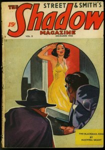 PULP:  The Shadow Pulp December 1942- Canadian edition- Blackmail King VG