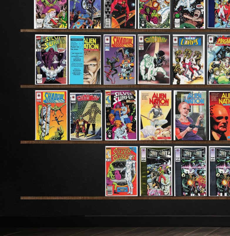 Huge Lot 150+ Comics with Silver Surfer, Shadowman, Secret Weapons & More!