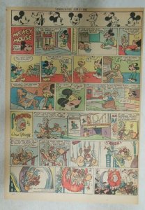 Mickey Mouse Sunday Page by Walt Disney from 6/3/1945 Tabloid Page Size