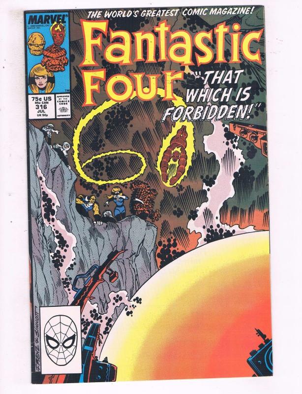 Fantastic Four #316 VF Marvel Comics Comic Book Thing Torch DE20