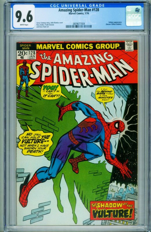 AMAZING SPIDER-MAN #128 CGC 9.6 comic book-MARVEL-3809677004